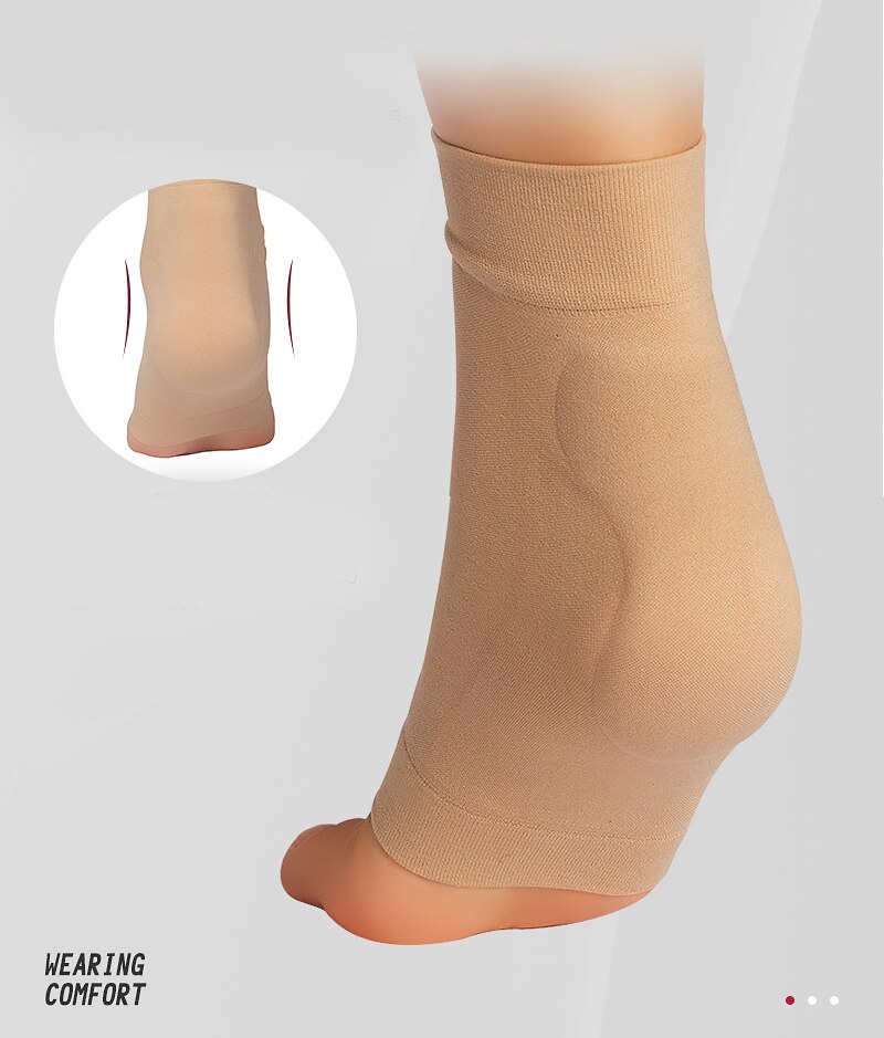1 par botas de sapato macio elástico silicone gel bandagem manga de náilon calcanhar proteger suporte para patinação no gelo equitação respirável