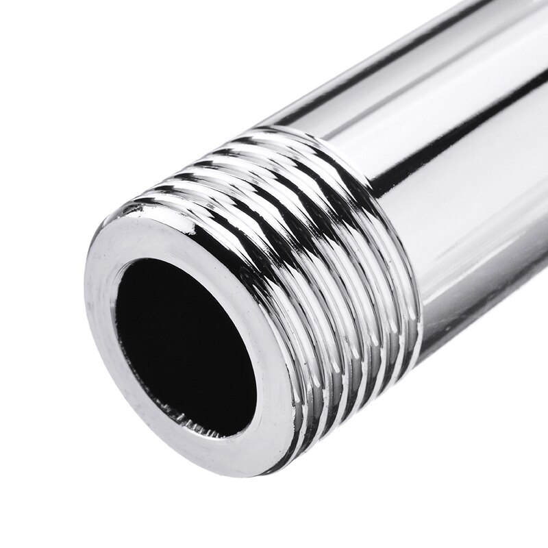 Shower Head Extension Pipes 20CM Stainless Steel Shower Head Extension Pipes Arm Wall Mounted Bathroom Durable Protable