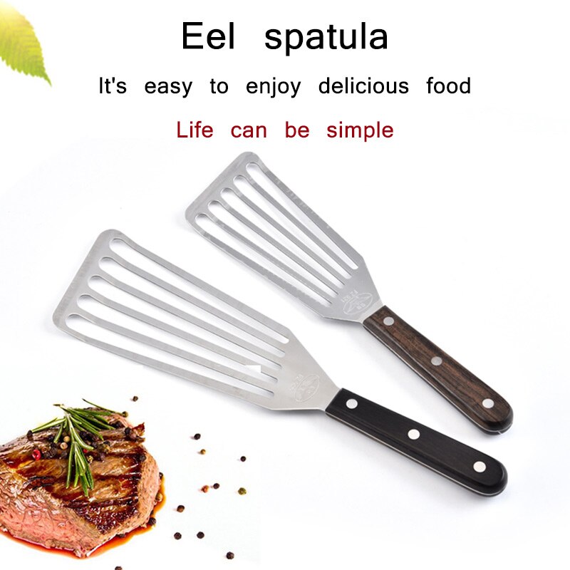 Pihvi lastalla ruostumaton teräs tarttumaton lämmönkestävä lasta monitoimi pihvi lastalla kahva grilli ruoanlaitto bbq lisävaruste