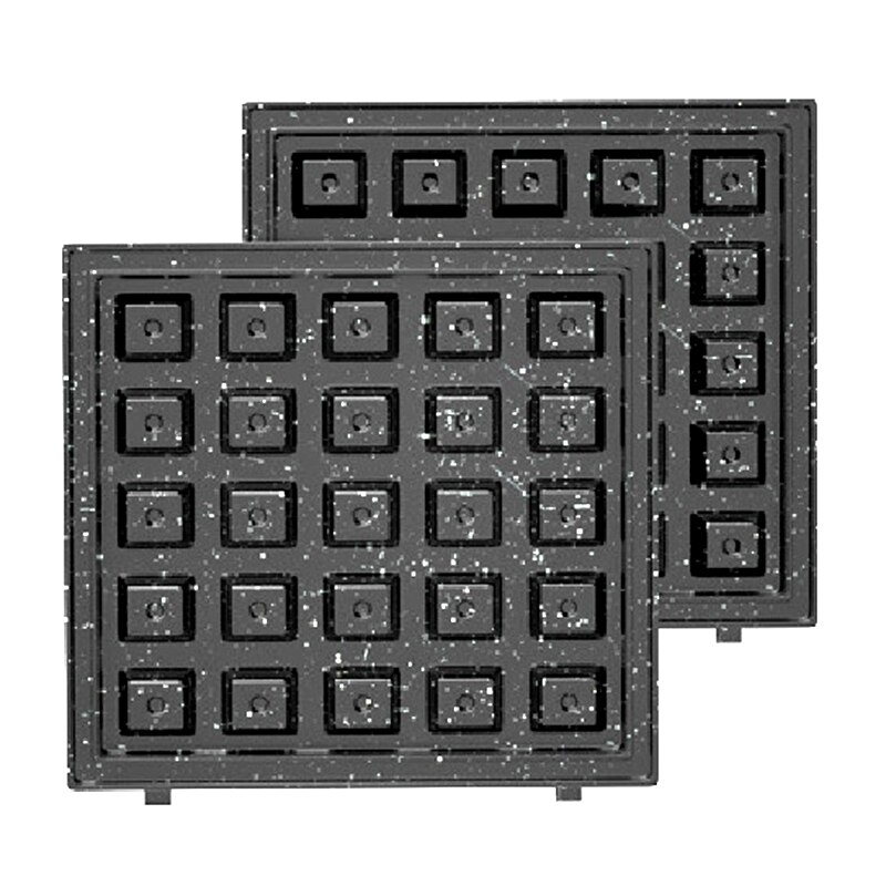 220V Electric Sandwich Maker Breakfast Machine Removable Waffles Egg Multifunction Breakfast Maker Bread Toaster Making Tool: Two waffle pans