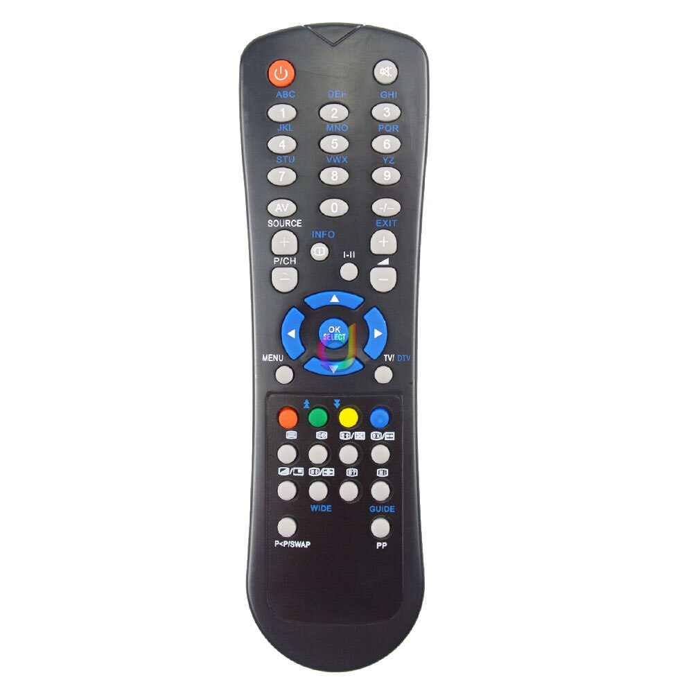 V24A-LED1,TVV37TD,V19A-LED1,TVV26TD,V19D-PH,TVV32TD,V16A,V26A-H,V32A-FH, TVV32T2, mando a distancia para OKI TV