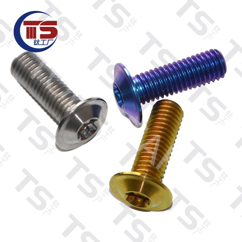 M8 X 20 25 30 MM Titan Groß Flansch Rennen Gebohrt Sechskant Scheiben 1.25 Bolt