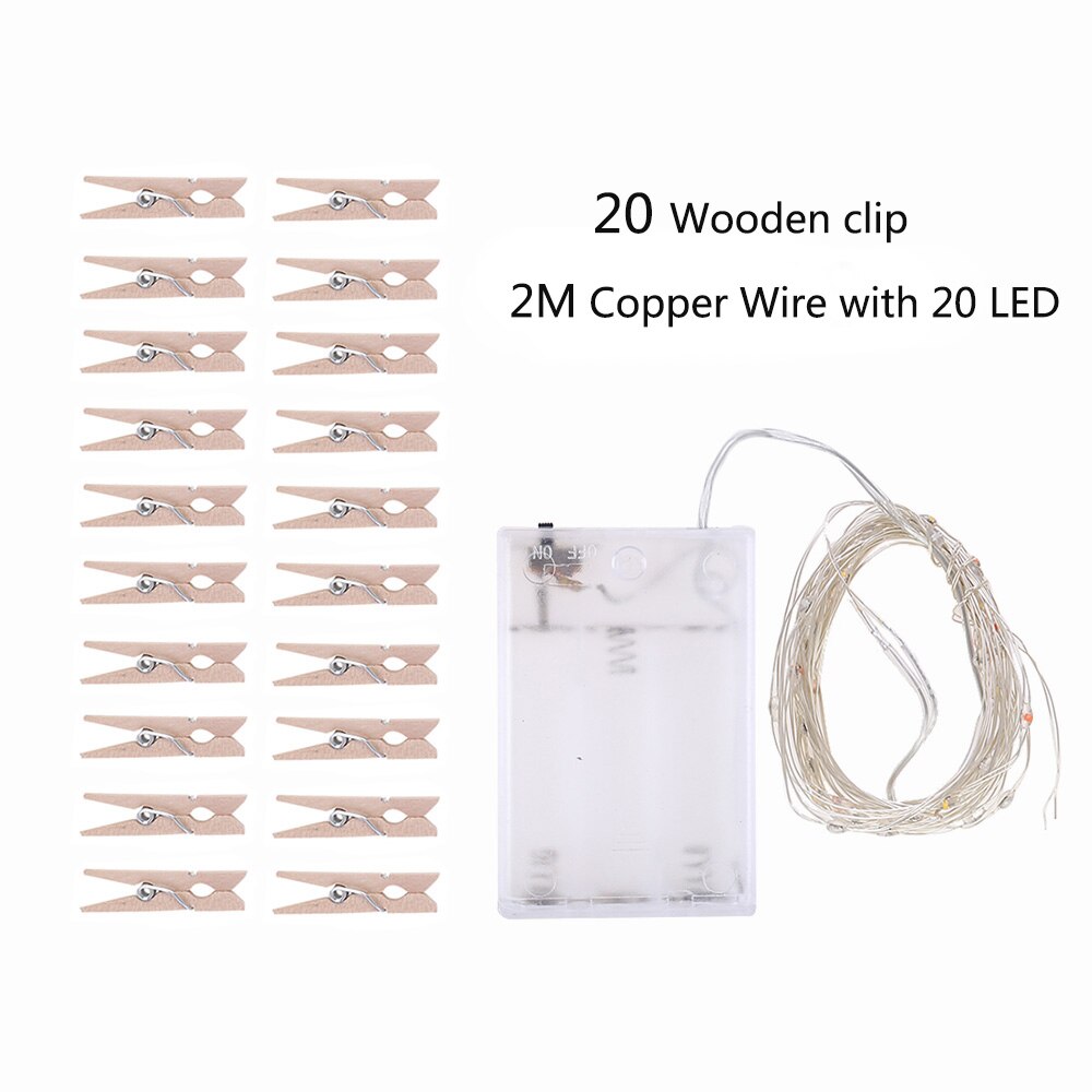 Foto Clips String Lights/Houder Indoor Fairy String Lights Voor Opknoping Foto 'S Kaarten En Memo 'S Foto Clip houder
