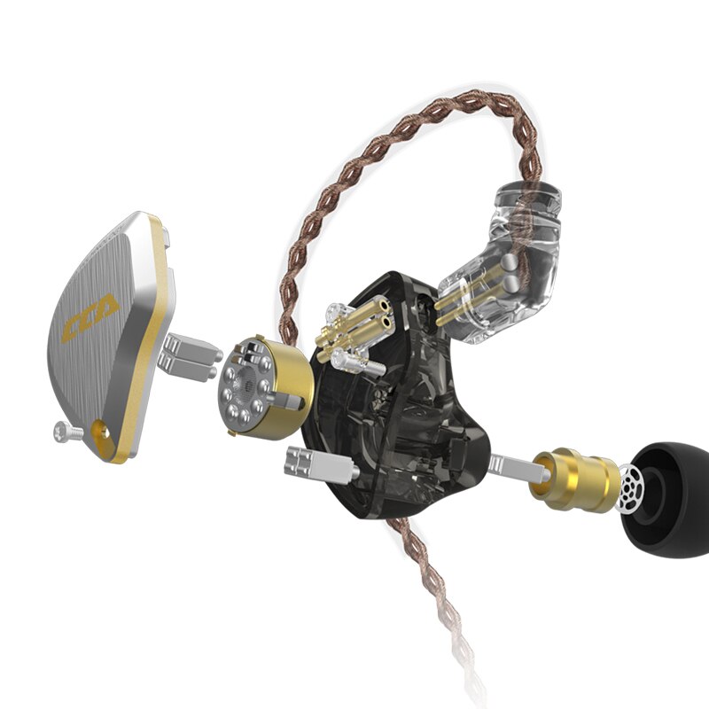 Le plus CCA C12 1DD + 5BA hybride dans l'oreille écouteurs métal HIFI basse écouteurs casques antibruit écouteurs V90 ZSX T4