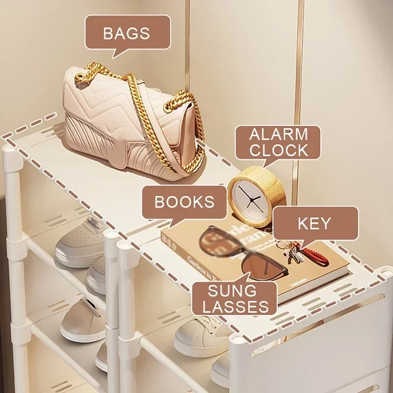 Korridor Abdeckung Stehende Garderobe Schuh Organizer Schuh Schrank Lagerung Schmale Kleine Schuhmacher Schuhregal KleiderbüGel Schuhregal
