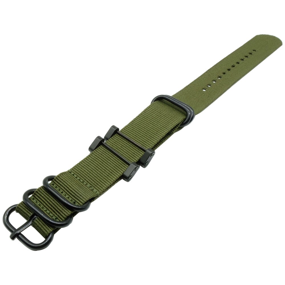 Nato Voor Suunto Core Nylon Strap Band Kit W Lugs Adapters 24 Mm Zulu Horlogebanden Nylon Smart armband Voor Mannen: green