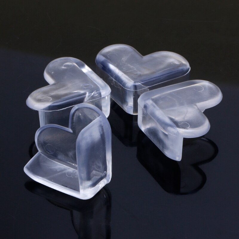 4pz Molle Del silicone Del bambino di Sicurezza Ad Angolo protettore Tavolo Scrivania Angolo Guardia Bambini Sicurezza Protezioni Laterali per I Bambini Del bambino di Protezione