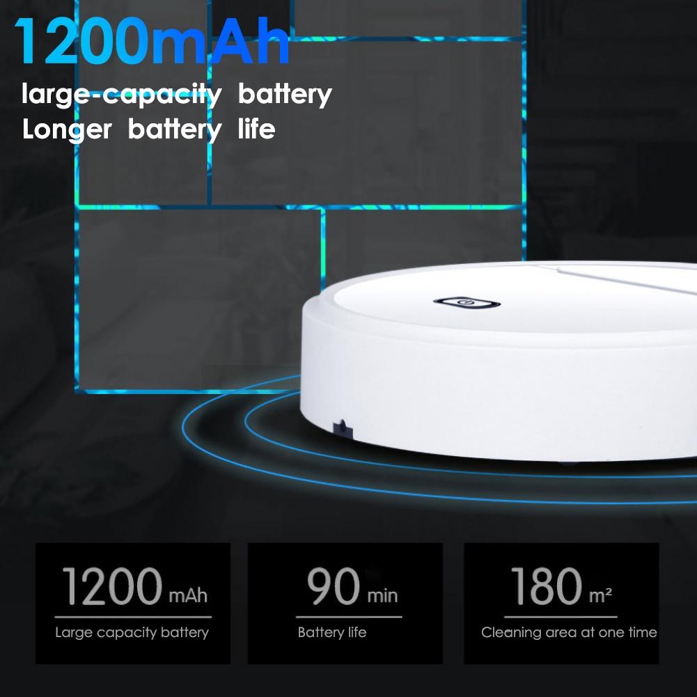 3 in 1 1800Pa Household Automatic Rechargeable Smart Vacuum Sweeper Cleaner