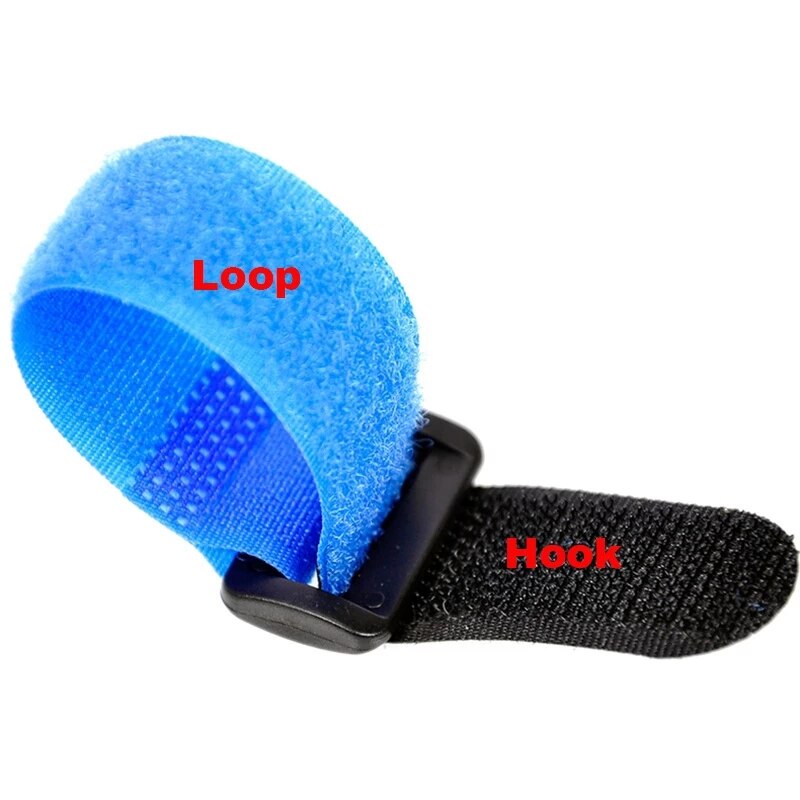 10pcs/lot 2cm * 50cm nylon Reverse buckle velcros magic hook loop fastener cable ties velcroing strap sticky Line finishing