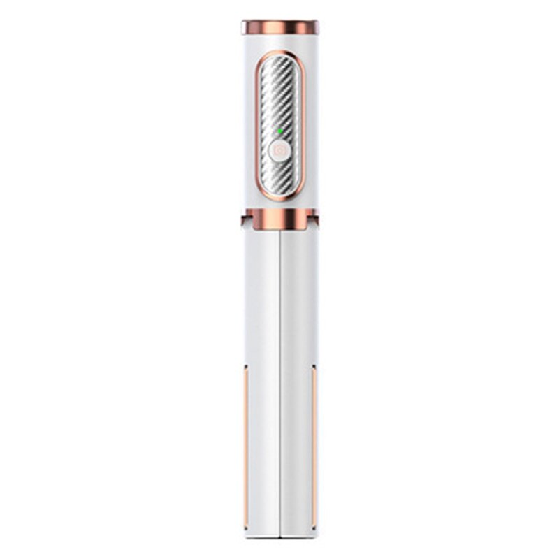 3-in-1 Wireless Bluetooth Selfie Stick Gimbal Stabilizer with Remote for iPhone Android: White