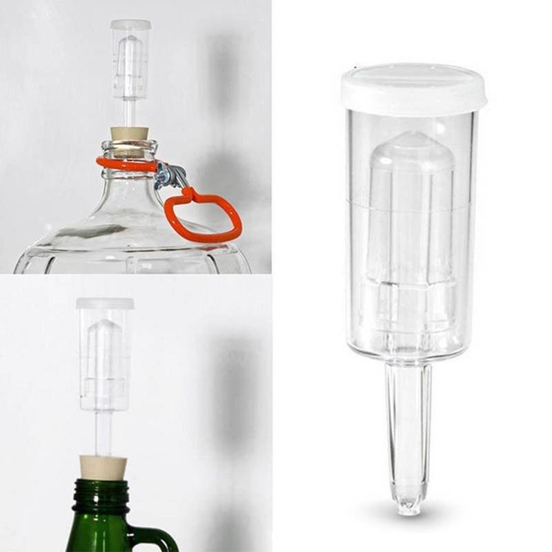 1 Pcs Homebrew Beer Cylinder Fermentor Air Lock One Way Exhaust Water Sealed Check Valve For Beer Fermentation Wine Making