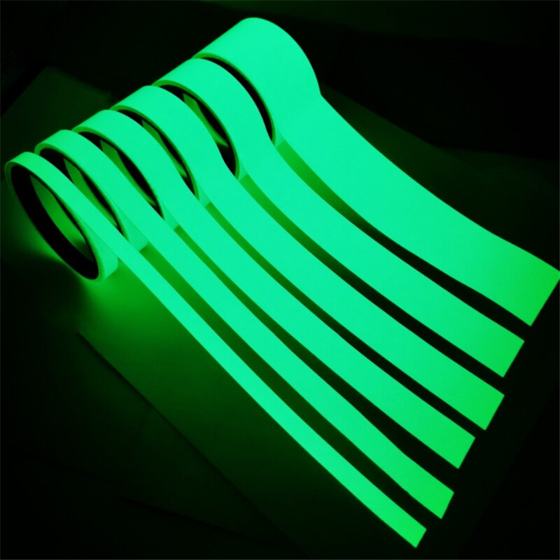 1pcs 3meters Luminous Fishing Rod Tape DIY Self-adhesive Tape Sticker luminescent Glow in the Dark Tape pesca
