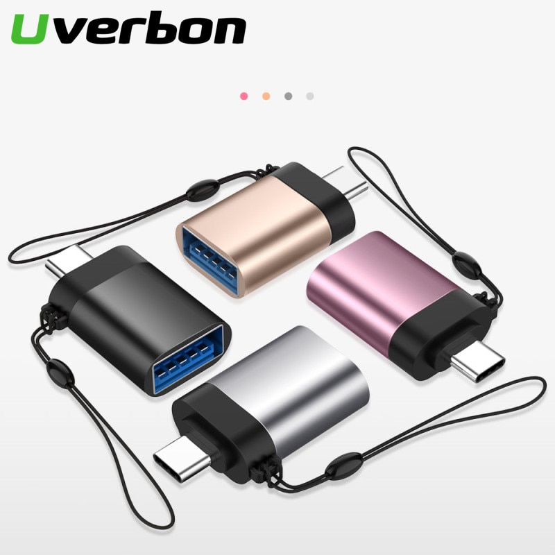 Adaptateur micro usb type-c 3.0 OTG, convertisseur de données de Charge, pour Samsung S9 S8 Huawei P20 Pro Macbook