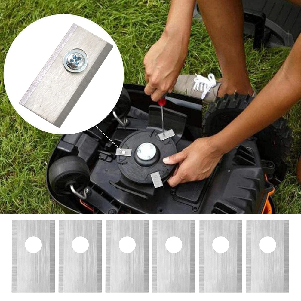 18-90Pcs Blades Replacement Stainless Steel Robot Mower Replacement Blade Mower Cutter Blade for Worx Landroid Lawn Mowers