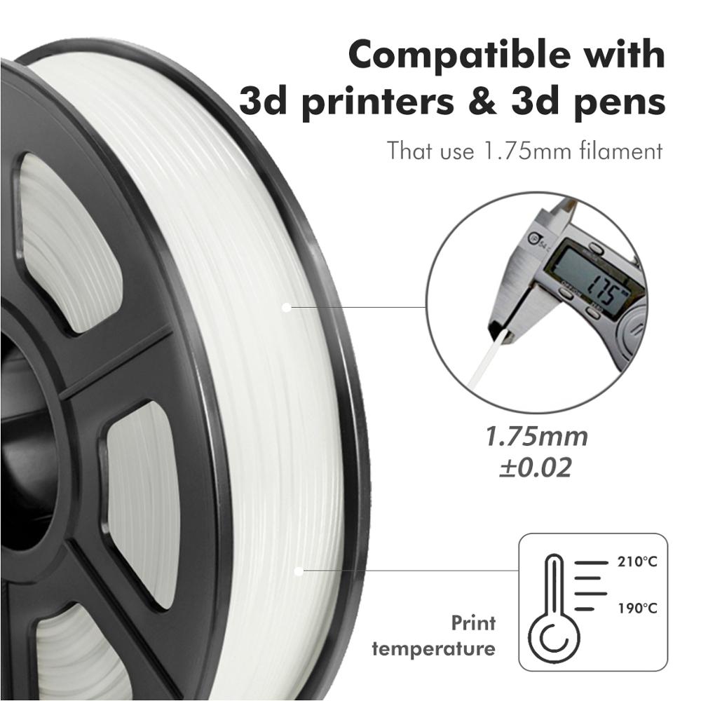 Sunlu 1.75Mm 0.5Kg Tpu 3d Printer Filament Flexibele Tpu 3D Printing Filament Dimensionale Nauwkeurigheid +/- 0.02mm