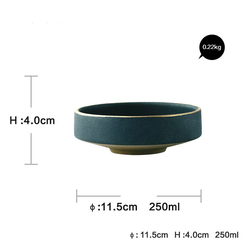 Eurooppalaistyylinen marmorinen keraaminen juoma-astia vihreä väri kuppi kultainen puoli viini teekuppi 250ml koti länsimainen ruokalautanen  zm815: Kulho