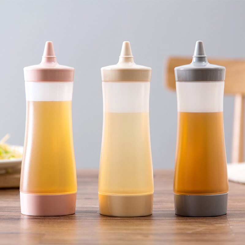 3 Pcs Condiment Squeeze Bottles, Jam Squeeze Bottle, Condiments Ketchup Camping Sauce, BBQ, Dressings, Syrup