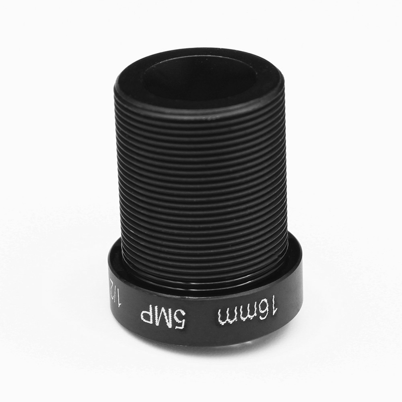 HD 1/1/2 "5mp 16mm obiektywy kamery przemysłowej IR tablica m12x0, 5 widok 50m odległość 27 stopni kąt M12 dla kamery IP bezpieczeństwa