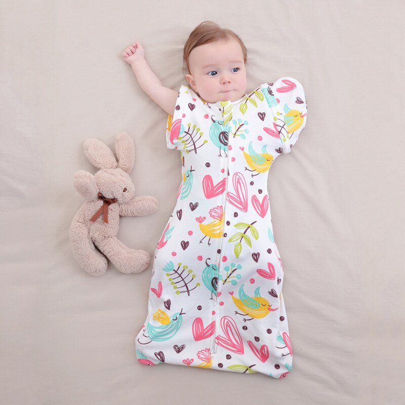 Pasgeboren Pajama Slapen Zak Baby Jongen Meisjes Katoenen Sleepsack Zip Up Inbakeren Anti-Beangstigend Peuter Slaapzak Baby Kleding