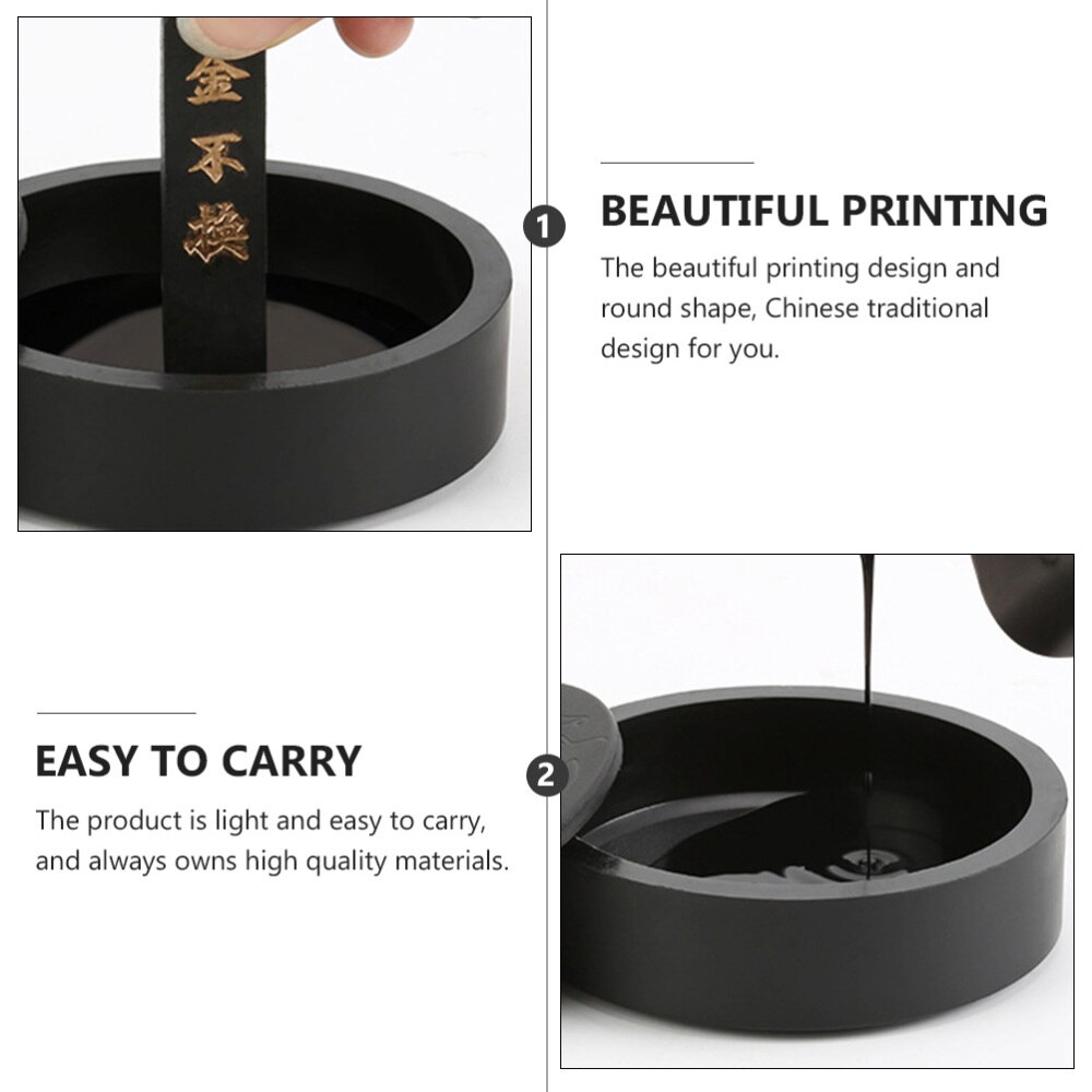 Round Inkstone Traditional Writing Inkstone Painting Inkstone Unique Inkslab