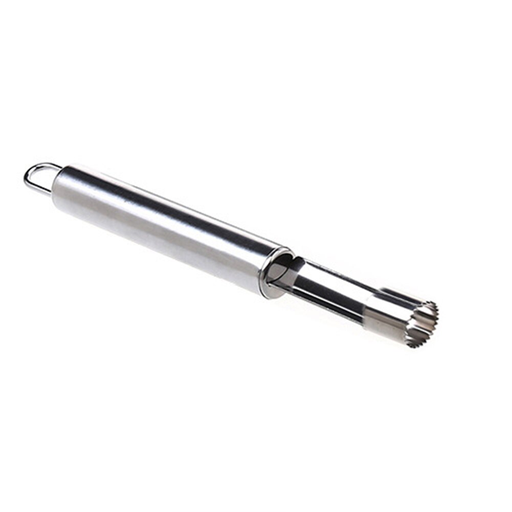 Apple Corer Pitter Pear Bell Seed Remover pepper Twist Fruit Core Remove Pit Kitchen Tool Gadget Stoner: Silver 14mm