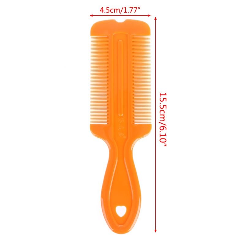 1PC Double Sided Nit Comb Fine Tooth Head Long Handle Lice Hair Combs for Flea