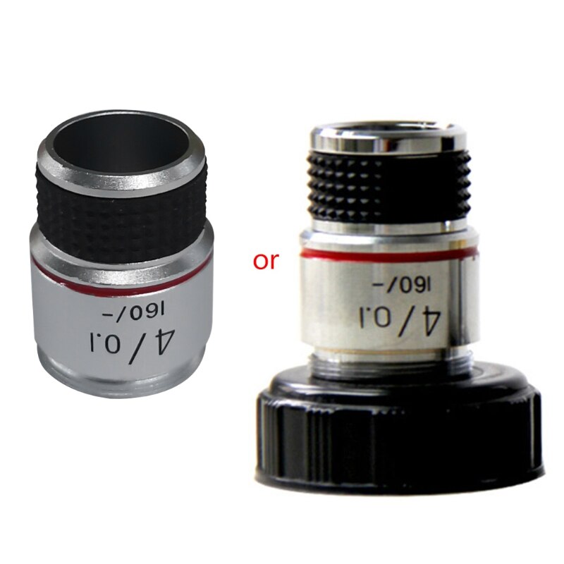 4X 10X 40X 100X Microscope Objective Lens Achromatic Objective Microscope parts: 4X