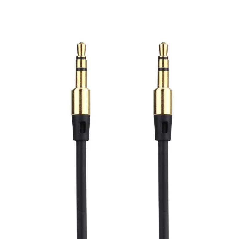 1m Color Jack Aux Cable 3.5 Mm To 3.5mm Plug Audio Cable Male To Male Car Aux Cord for Iphone Xiaomi Gold-plated Plug
