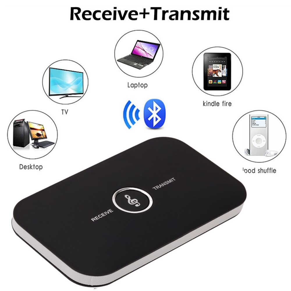B6 bluetooth 5.0 sändare mottagare trådlös ljudadapter för pc tv hörlur bil 3.5mm 3.5 aux musik mottagare avsändare