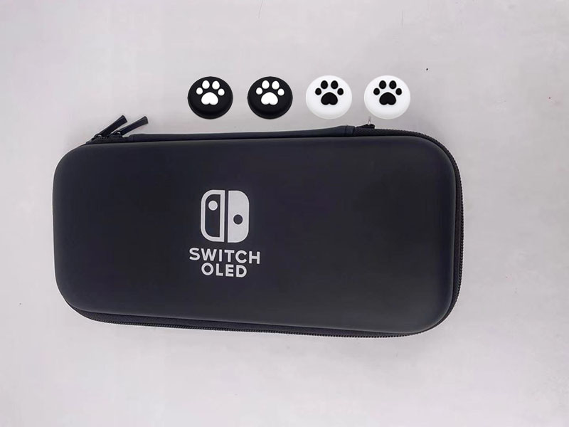 For Nintendo Switch OLED Case Storage Bag Portable EVA Hard Shell NS Console Nintend Switch OLED Game Accessories Carrying Case: 5 in 1 Pack