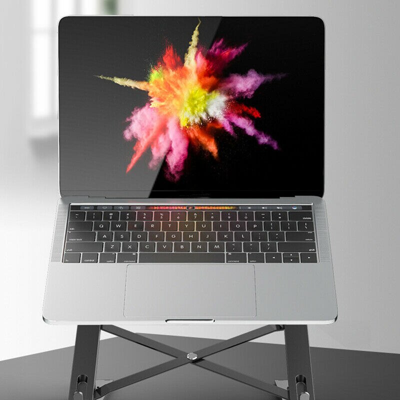 Laptop Hoogte Verstelbare Plastic Laptop Riser Houder Draagbare Ergonomische Notebook Stand Beugel Voor Macbook Air Pro