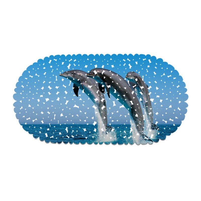 Stijl Cartoon Dolfijn Patroon Pvc Antislip Waterdicht Badmat Bad Douche Mat: Pattern 3