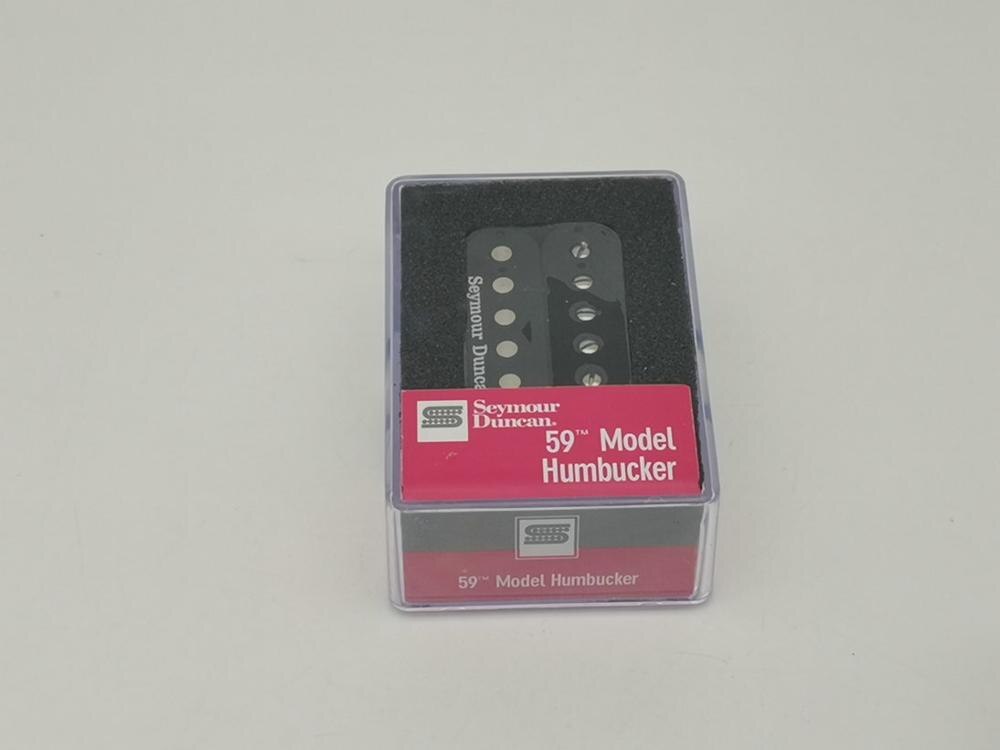Guitar pickups alnico 5 hals og bro humbucker pickup 4c sæt sorte guitar pickupper: Sh1n hals sort
