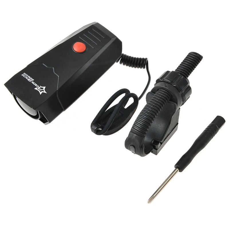 ROCKBROS Cycling Horns Electronic Bike Bicycle Handlebar Ring Bell Horn Strong Ultra-Loud Air Alarm Sound for Riding Bike Black