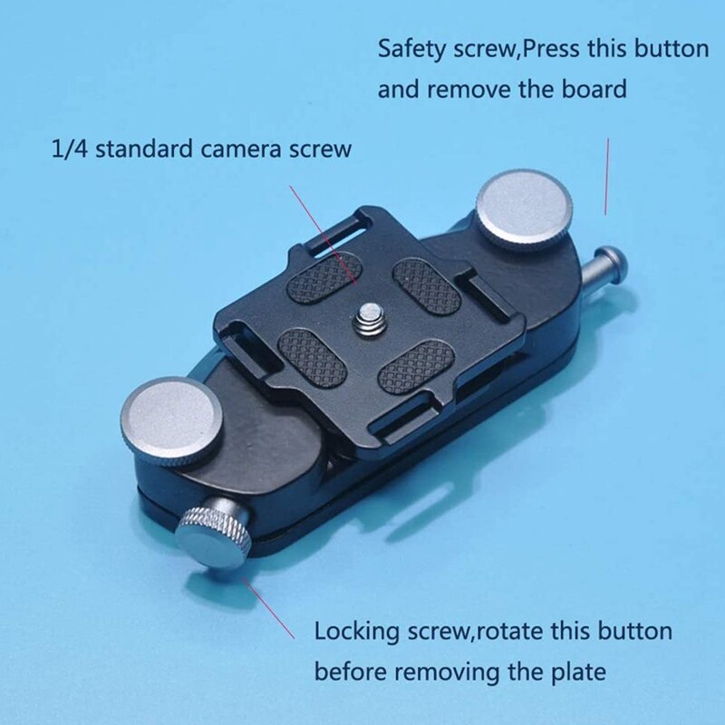 Universel Dslr appareil photo taille ceinture bandoulière boucle bouton montage pince cintre pince taille boucle démontage rapide