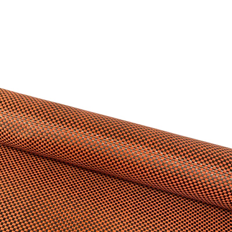 3K Yellow/Red/Blue Plain Aramid Carbon Fiber Blended Fabric Carbon Cloth 200gsm 50cm*100cm