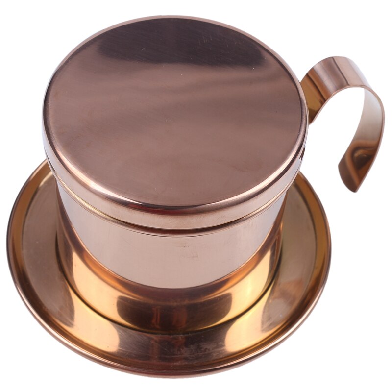 LBER Stainless Steel Vietnamese Coffee Filter Single Cup Vietnam Hand Punch Pot Drip Filter Coffee Pot Vietnamese Coffee Pot Dri