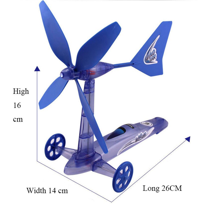 Kinderen Intelligentie Speelgoed Wind Energy Power Voertuig Diy Monteren Combinatie