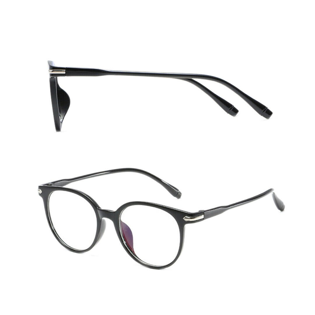 Zilead Fashionable Reading Glasses Flat Lens Artistic Decorative Spectacles Comfortable Light Blue Film Optical Glasses Unisex