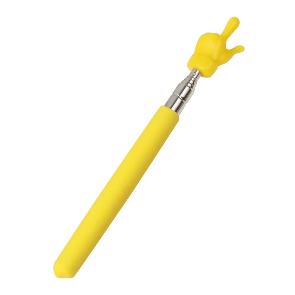 Stainless Steel Teaching Pointer Telescopic Rod Finger Teaching Stick Whiteboard Hand Pointer Teaching Tools: wine red