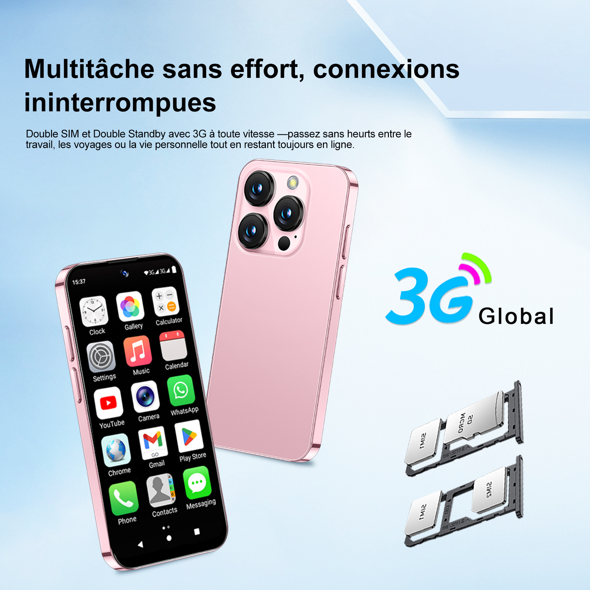 SERVO 19E Mini-Smartphone Android10 OS 3G WCDMA 2 GB + 16 GB Gesicht Freischalten abspielen Geschäft WiFi Hotspot 2 SIM bereithalten Niedliche Mobiltelefone Günstig