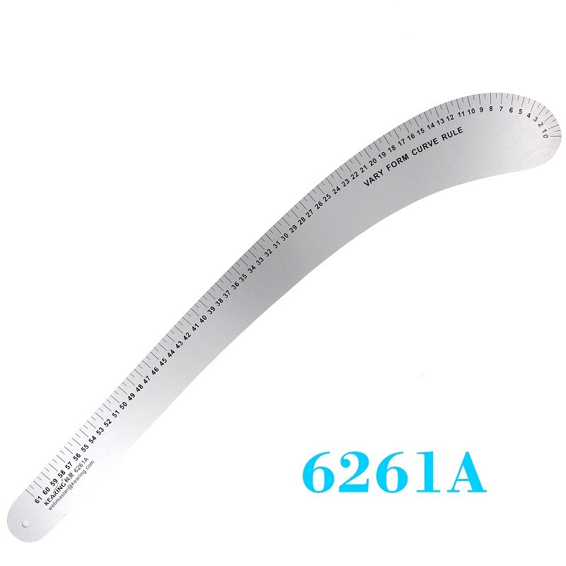 Règles de Patchwork en métal pour de , système métrique, règle de courbe de couture, règles de vêtement pour Patchwork, règle de coupe: 6261A 61cm