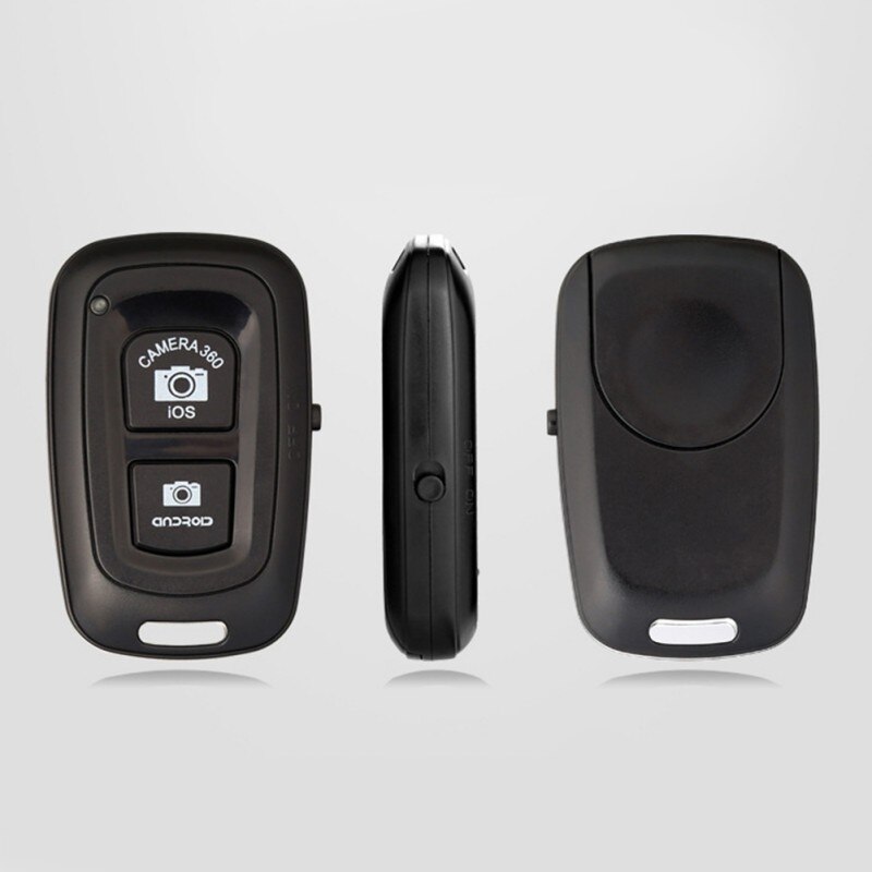 Black Mini Wireless Remote Controller Bluetooth Selfie Camera Shutter For Mobile Phone