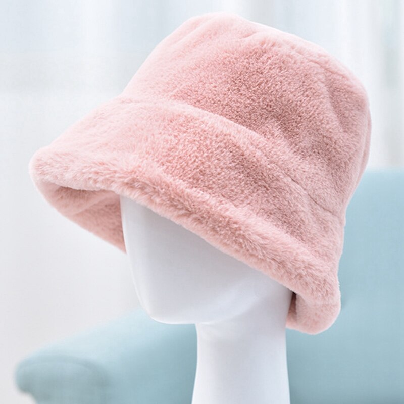 Chapeau en peluche pour femmes, coréenne, coupe-vent tendance, chapeau à bord plat, large, automne et hiver: PK