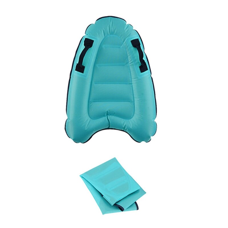 Inflatable Surfboard - 52x75x15cm - Portable Bodyboard with Handle - for Kids Adults Surfing