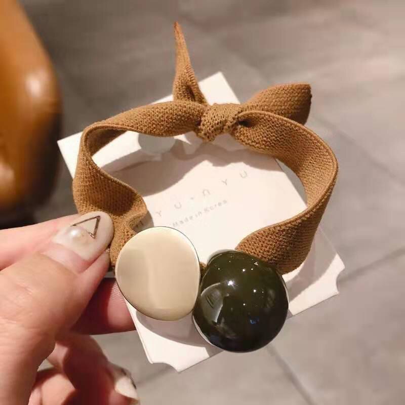 Geometric Hair Ties & Headbands - Elastic Cartoon Hair Rope - Trendy Hair Accessories for Women & Girls