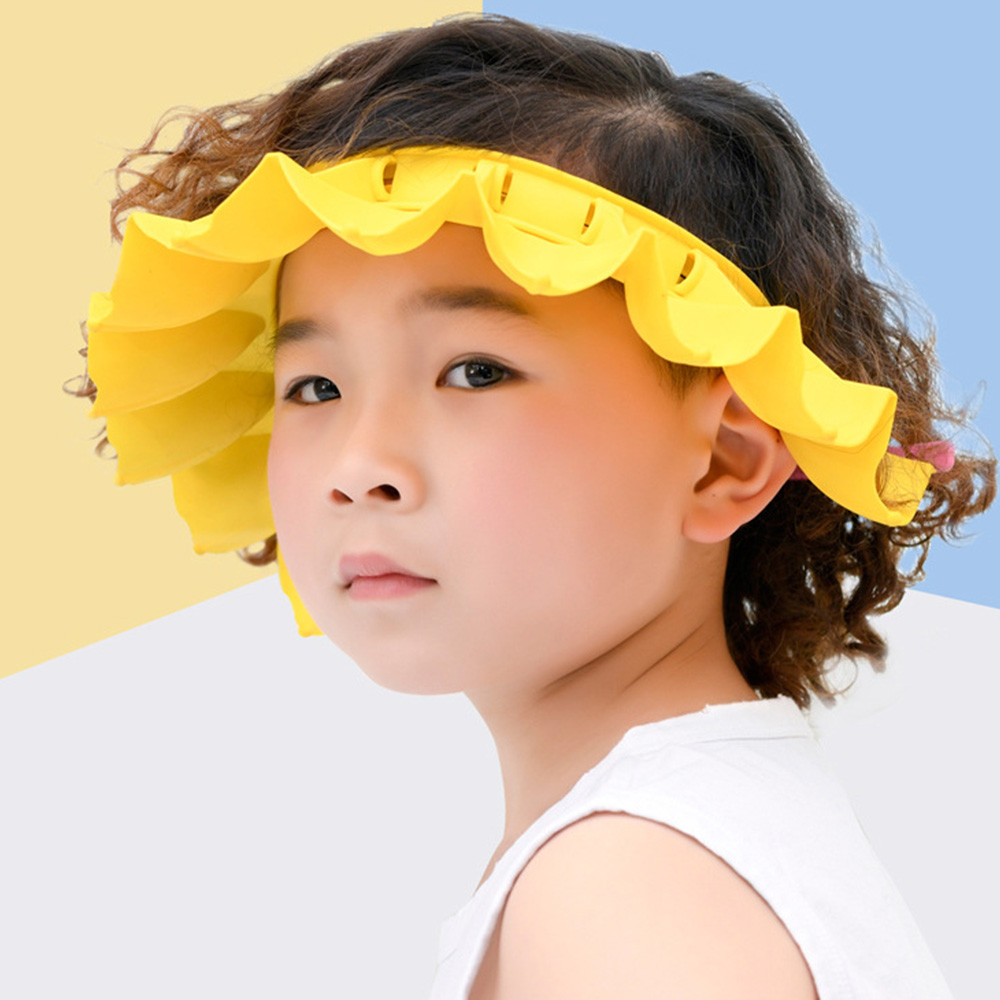 Kinderen Veilig Shampoo Douche Badmuts Bad Bescherm Verstelbare Zachte Cap Voor Baby Wash Hair Shield Kinderen Baden Hoed