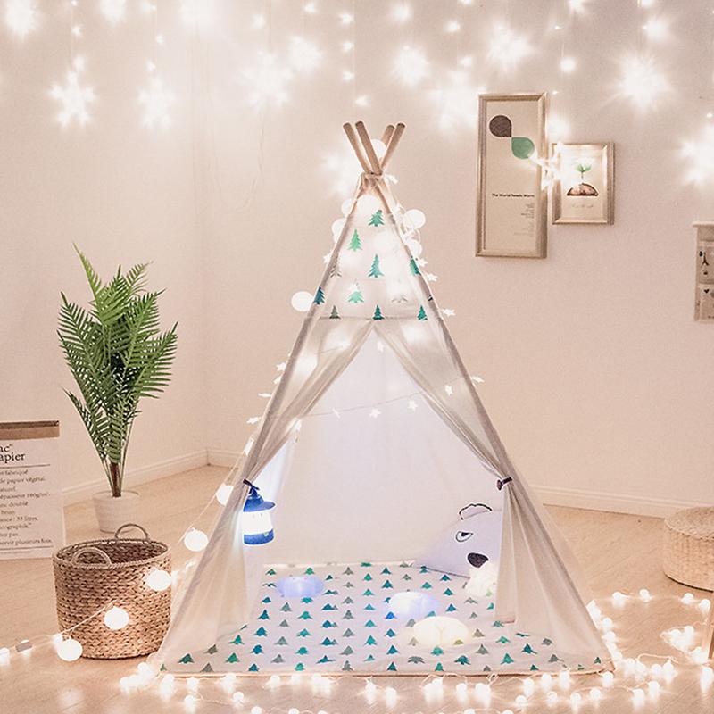 Speelgoed Tenten Kinderen Speelhuis Prinses Kasteel Tent Draagbare Opvouwbare Indian Tent Kids Indoor Outdoor Activiteit Levert