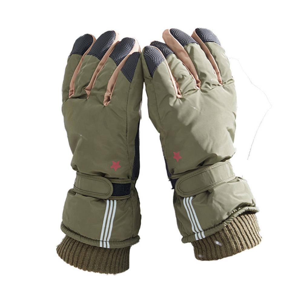 Inverno jogando com neve luvas de esqui masculino e feminino à prova dwaterproof água e equipamentos quentes motocicleta equitação luvas frias e congelantes