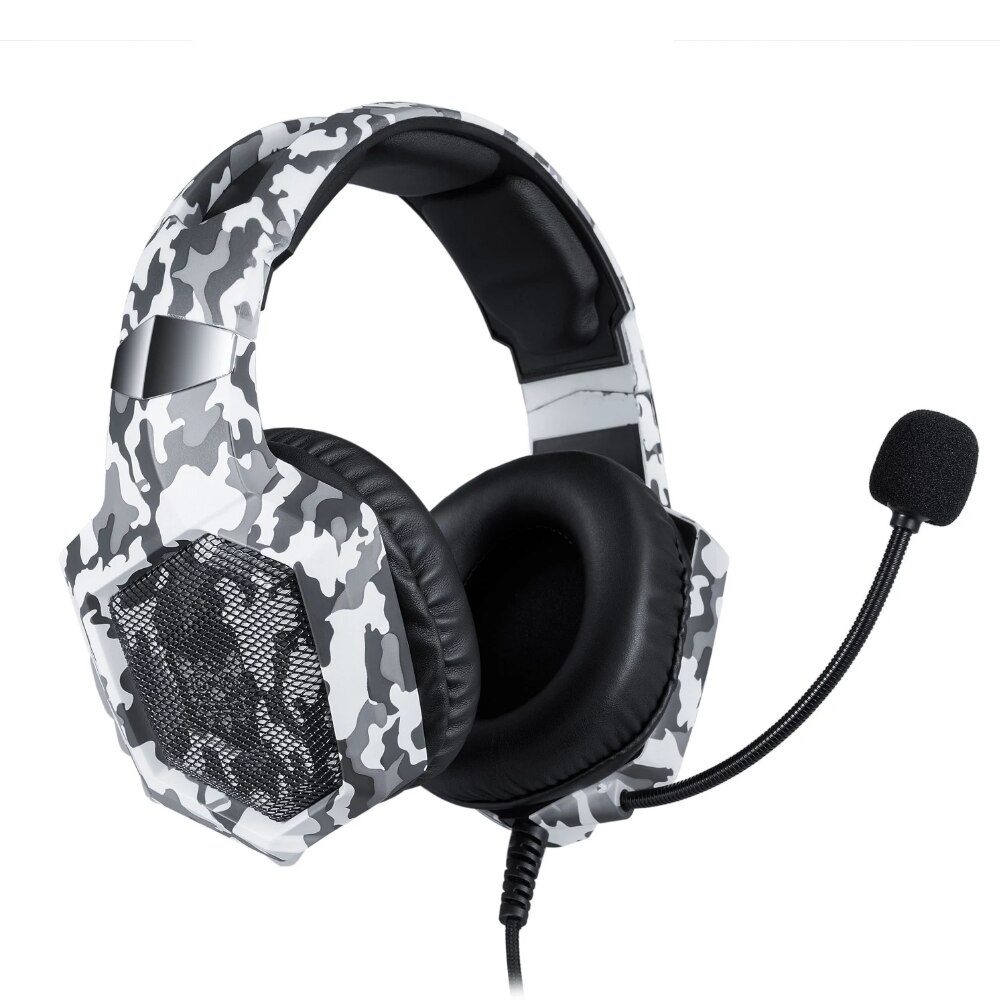 ONIKUMA K8 casque de jeu RGB lumière filaire casque annulation de bruit pour PC/PS4/XBOX casque stéréo pour Gamer